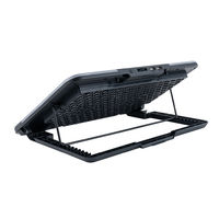 ナカバヤシ ノートPCクーラー　2WAY　2FAN　スタンダード　11～15.6インチ対応 NSFー09BK 1個