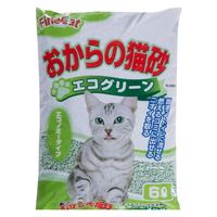 おからの猫砂 猫砂 エコグリーン 6L 4袋 常陸化工