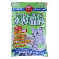 トイレに流せる木製猫砂 12L 4袋 常陸化工
