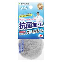 びっくりフレッシュ びっくり抗菌キッチン用クリーナー サトミツボール 油汚れやヌメリ・水アカ汚れに グレー 日本製 1セット（1個×5） サンコー