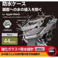 アップルウォッチ カバー SE/Series6/5/4[44mm] フルカバー シルバー AW-23DFCGESV エレコム 1個（直送品）