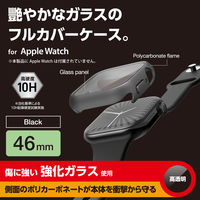 アップルウォッチ カバー Series10[46mm] フルカバー ブラック AW-24AFCGBK エレコム 1個（直送品）