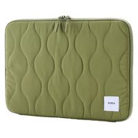 パソコンケース 14インチ オニオンステッチ キルティング 衝撃吸収 カーキ BM-IBQTO14GN エレコム 1個