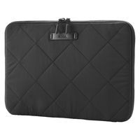 パソコンケース 14インチ クロスステッチ キルティング 衝撃吸収 ブラックココア BM-IBQTX14BK エレコム 1個