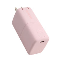 モバイルバッテリー コンセント一体型 5000mAh PD 最大30W 小型 ピンク DE-AC09-5000PN エレコム 1個（直送品）