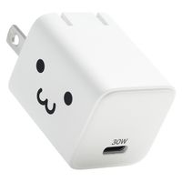 USB充電器 タイプC PD 30W PPS USB-C ×1 小型 しろちゃん EC-AC10230WF エレコム 1個（直送品）