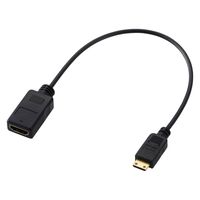 HDMI変換ケーブル mini 20cm スーパースリム ブラック ECAD-HDACSS2BK エレコム 1個