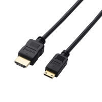 HDMIケーブル mini (タイプA - タイプC) 2m スリム ブラック ECDH-HD14EMS20B エレコム 1個