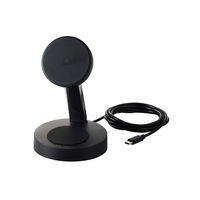 ワイヤレス充電器 Qi認証 Qi2対応 マグネット式 スタンド 2in1 同時充電 ブラック EC-MS11BK エレコム 1個（直送品）