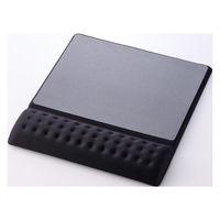 マウスパッド リストレスト 一体型 低反発 手首 疲労軽減 硬質プレート ブラック MP-CF096WBK エレコム 1個