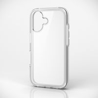 iPhone16 ケース ハイブリッド 衝撃吸収 軽量 ホワイト×クリア PM-A24AHVAIR2WH エレコム 1個（直送品）