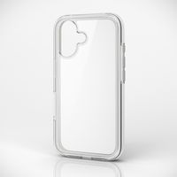 iPhone16 ケース ハイブリッド 衝撃吸収 軽量 リサイクルホワイト×クリア PM-A24AHVAIR2RW エレコム 1個（直送品）