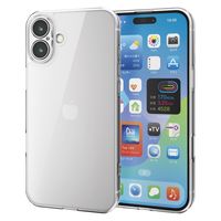 iPhone16 Plus ケース ハイブリッド 衝撃吸収 極限保護 クリア PM-A24BHVCKKCR エレコム 1個（直送品）