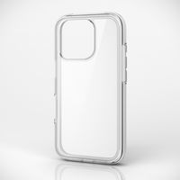 iPhone16 Pro ケース ハイブリッド 衝撃吸収 軽量 ホワイト×クリア PM-A24CHVAIR2WH エレコム 1個（直送品）