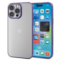 iPhone16 Pro Max ソフトケース メタリックヴァイオレット PM-A24DUCTMKPU エレコム 1個（直送品）