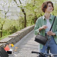 スマホポーチ ショルダーポーチ お財布機能付き 斜めがけ ソフトレザー ジェットブラック P-MAP07BK エレコム 1個（直送品）