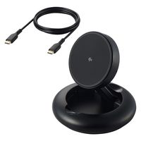 ワイヤレス充電器 Qi認証 Qi2対応 15W / 7.5W / 5W マグネット式 ブラック W-MA08BK エレコム 1個（直送品）