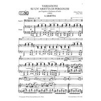 ヌッシオ:ペルゴレージの主題による変奏曲 (FAGOTT / PIANO) UE12182 1冊（直送品）