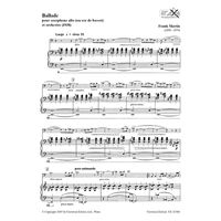 フランク・マルタン:サクソフォンのためのバラード (SAX/PIANO) UE32986 1冊（直送品）