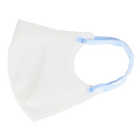 リーブル 3Dバイカラーマスク ホワイト×ブルー No.2876-BL 使い捨て　不織布　立体マスク　1箱（50枚入）