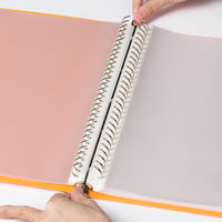 【セール】【旧品】アスクル 交換式クリアーブック(バインダーファイル) 差し替え式 A4タテ 30穴 背幅35mm 25ポケット付 オレンジ 3冊 オリジナル