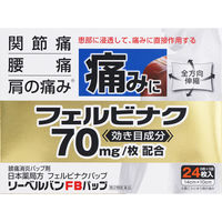 リーベルバンFBパップ 24枚 テイコクファルマケア 関節痛 腰痛 肩の痛みに【第2類医薬品】