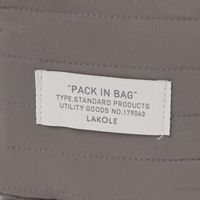 キルティングスクエアポーチ(S) ブラック LAKOLE/ラコレ