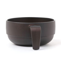 スタッキング持ち手付き汁椀 ダークブラウン LAKOLE/ラコレ