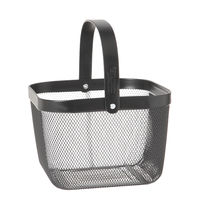 ハンドルワイヤーバスケット ブラック LAKOLE/ラコレ