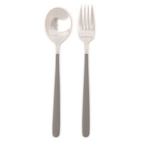 スプーン&フォークセット グレー 1セット（1個×2） LAKOLE/ラコレ