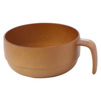 スタッキング持ち手付き汁椀 ブラウン 1セット（1個×2） LAKOLE/ラコレ