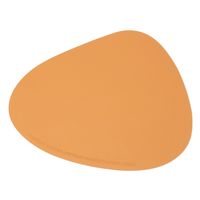 フェイクレザーランチョンマット ペブル ブルー×オレンジ LAKOLE/ラコレ