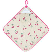 ループ付きウォッシュタオル　ハーティー　 WO459800　1組（3枚：柄違い3種×1）