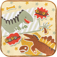 プチタオル 　コミックディノ　PO457310　1セット5組（25枚：柄違い5種×各5枚）