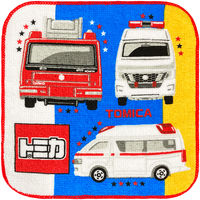 プチタオル 　トミカ ブリリアント　 PO462900　1セット5組（15枚：柄違い3種×各5枚）