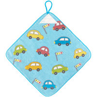 ループ付きウォッシュタオル　スキップビークル　WO459600　1セット10組（30枚：柄違い3種×各10枚）