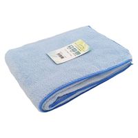 マイクロファイバー　シェリーカラー　バスタオル　ブルー BO490701 1箱（10枚入）