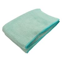 マイクロファイバー　シェリーカラー　フェイスタオル　グリーン FO490704　1セット20枚（2枚×10）