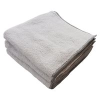 マイクロファイバーシェリーカラー　ウォッシュタオル　グレー　WO490729　1セット15枚（3枚×5）