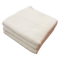 マイクロファイバーシェリーカラーウォッシュタオル　アイボリー WO490713　1セット30枚（3枚×10）