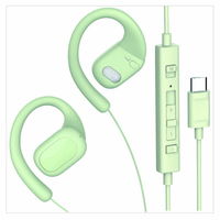 音光 オープンイヤー型USBTypeーC接続有線イヤホン（DAC搭載）グリーン ACRーACX1 GR 1個