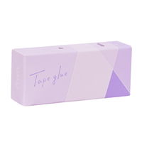 プラス 紙ケース入りテープのり パスティ しっかり貼れる 使いきり パープル 54564 1セット（1個×5）