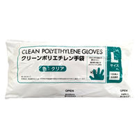 ミズムジャパン MISM ポリエチレン手袋 L 粉なし 100枚入り クリア 【食品衛生法適合】 1箱（直送品）