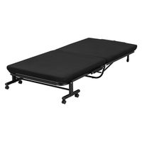 アイリスオーヤマ 折りたたみベッド OTB-TRR ブラック 1台（直送品）