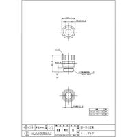 カクダイ キャップラグ 赤 613-150-13 1個（直送品）