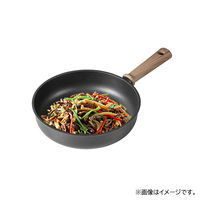 LIV PLUS CAROTE（カローテ） 深型フライパン 24cm IH ガス火対応 ブラック NMー5102 1個