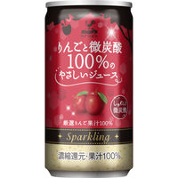神戸居留地 りんごと微炭酸 100% やさしいジュース 185ml 1箱（20缶入）