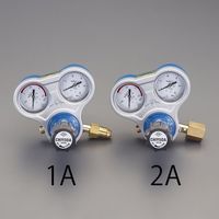 エスコ 酸素調整器(関東式・雌ネジ) EA316A-2A 1個（直送品）