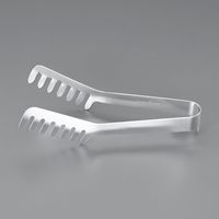 エスコ 192mm トング(ステンレス製) EA595K-4 1セット(8本)（直送品）