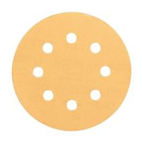 エスコ #400/125mm 穴付ディスクペーパー(マジック式/5枚) EA809XX-9A 1セット(8パック)（直送品）